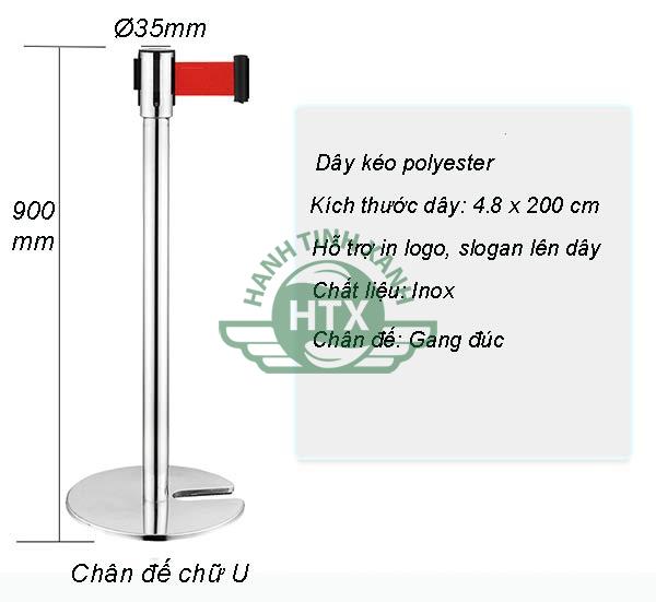 Tham khảo kích thước cột chắn chân đế xếp gọn