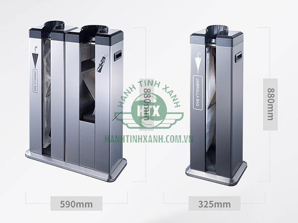Hộp bọc ô dù đơn bằng inox