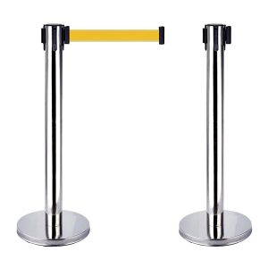 Cột chắn Inox trắng dây vàng 3m