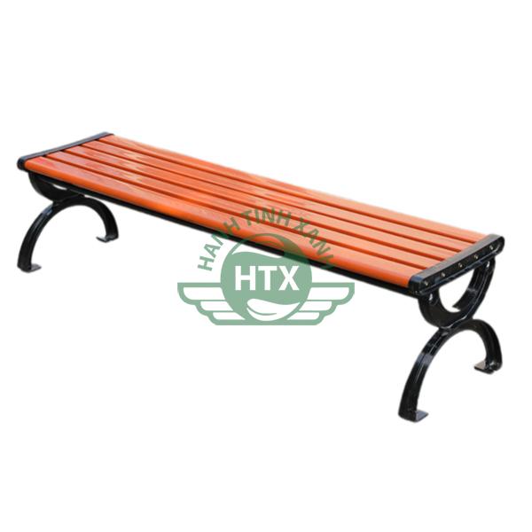 Ghế công viên không tựa gỗ nhựa 180 cm