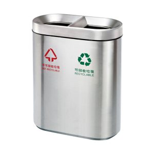 Thùng rác inox 2 ngăn