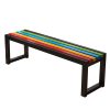 Ghế công viên không tựa gỗ nhựa 180cm