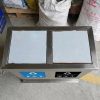 thùng rác inox nắp lật 2 ngăn ngoài trời