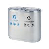 thùng rác nắp lật 2 ngăn ngoài trời