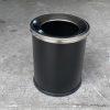 Thùng rác thép sơn đen không nắp Ø25