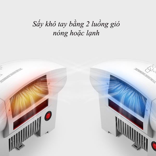 Máy sấy tay treo tường có 2 chế độ sấy