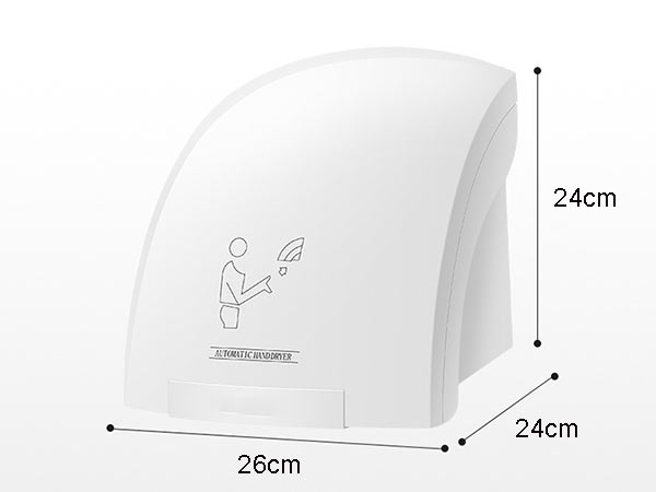 Kích thước máy sấy tay treo tường tự động 1800W loại tốt