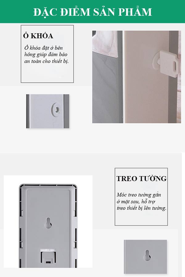 Hình ảnh mô tả đặc điểm máy xịt thơm phòng tự động