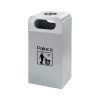 thùng rác inox có gạt tàn