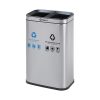 thùng rác phân loại bằng inox 2 ngăn