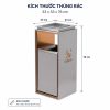 Thùng rác sảnh có gạt tàn ghi