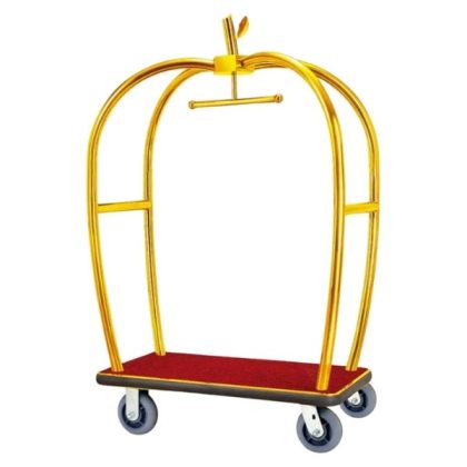 xe chở hành lý khách sạn inox vàng xe chở hành lý khách sạn inox vàng