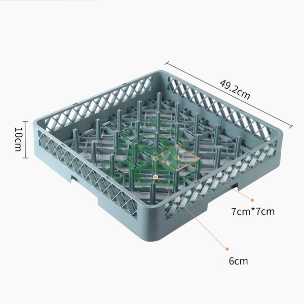 Kích thước khay Rack đựng bát đĩa 25 chống