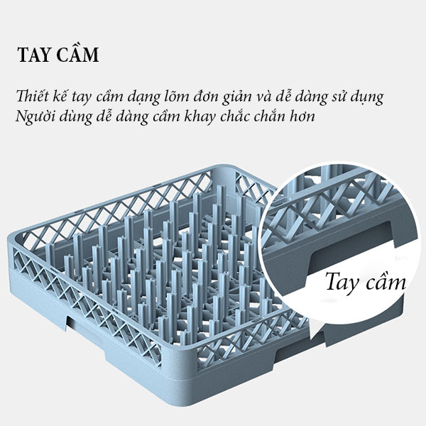 Thiết kế tay cầm thông minh, thuận tiện cho người sử dụng