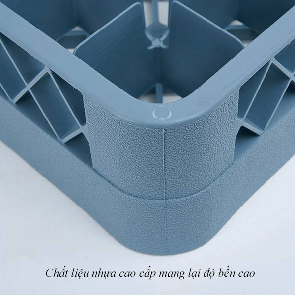 Rack nhựa đựng ly cốc nhà hàng được làm từ nhựa PP cao cấp