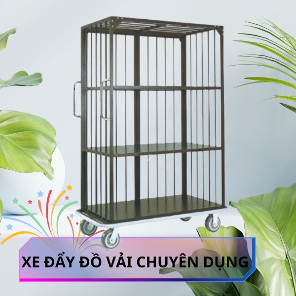Hình ảnh xe đẩy đồ vải chuyên dụng
