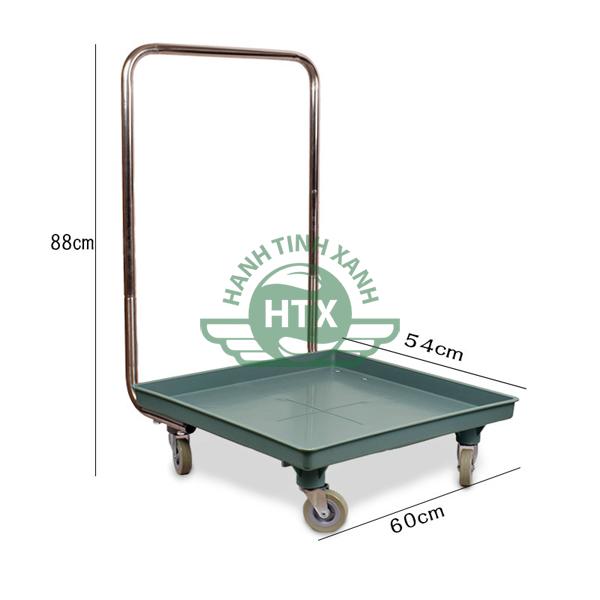 Kích thước xe đẩy khay Rack đựng ly, cốc, bát đĩa