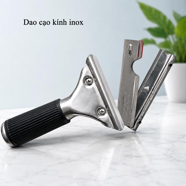Hình ảnh bộ dao cạo kính và lưỡi thay thế