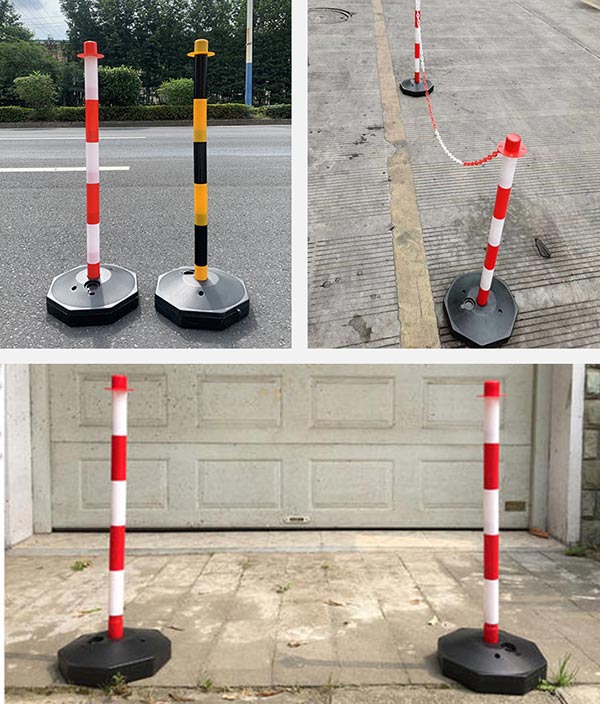 Ứng dụng đa dạng của trụ cảnh báo giao thông nhựa PE 115 cm