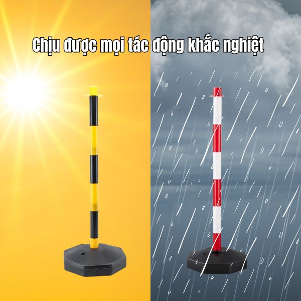 Chất liệu nhựa PE bền bỉ chịu được mọi yếu tố của thời tiết