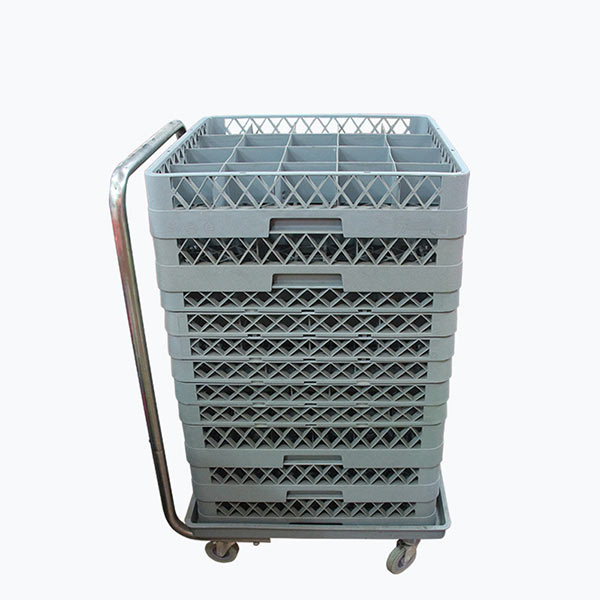 Xe đẩy khay rack có thể chở nhiều khay rack cùng một lúc