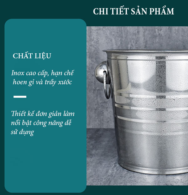 Sản phẩm được làm bằng inox cao cấp, chống gỉ, an toàn cho người sử dụng