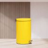 Mẫu thùng rác 20L sơn vàng kiểu dáng đạp chân