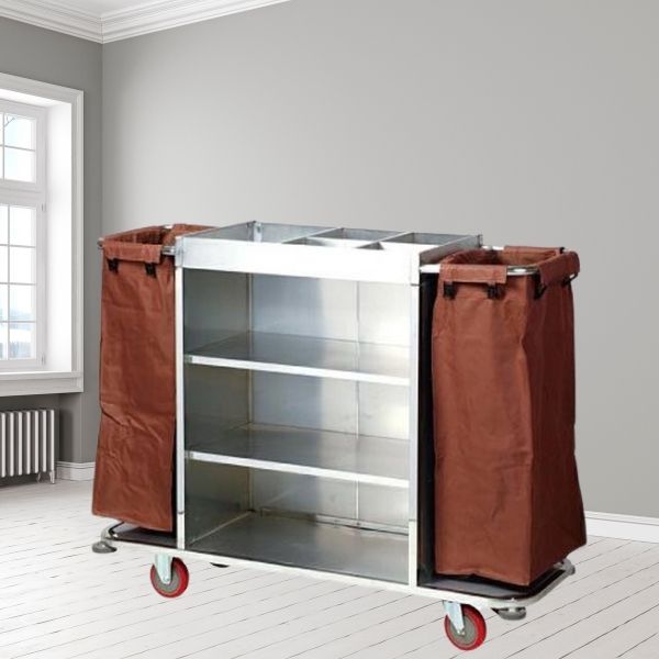 Mẫu xe làm buồng khung inox 2 túi vải treo khung