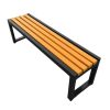 Ghế công viên giả gỗ không tựa dài 2m