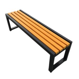 Ghế công viên giả gỗ không tựa dài 2m