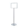 Bảng menu inox trắng 2 mặt A2