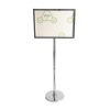 Bảng menu inox trắng 2 mặt A2