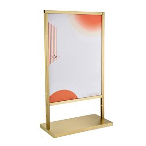 Bảng menu khung inox mạ vàng