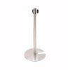 Cột chắn inox đế chữ u dây vàng dài 3m