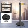Cột chắn màu đen dây vàng 5m