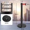 Cột chắn màu đen dây đỏ 5m