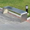 Ghế băng dài inox 1m2