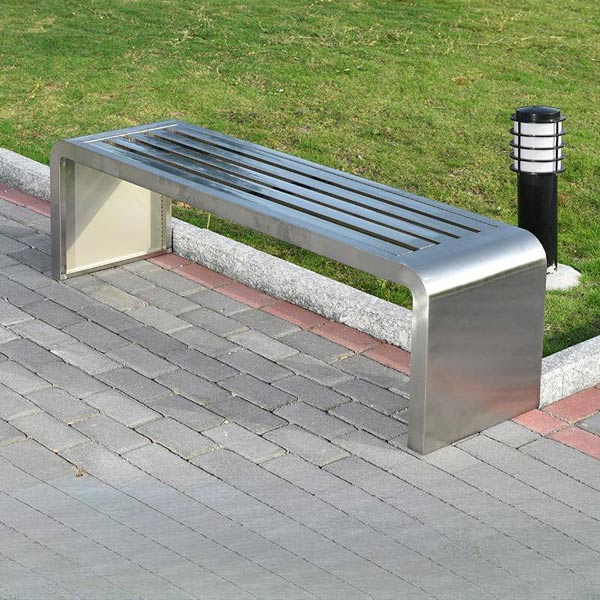 Hình ảnh thực tế ghế băng dài inox 1m2
