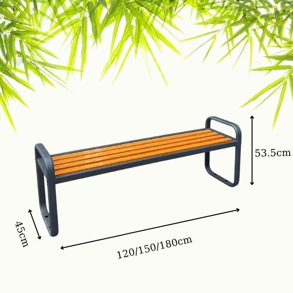Kích thước ghế băng dài không tựa 1m2