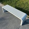 Ghế băng không tựa màu trắng dài 1m2