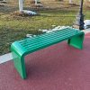 Ghế băng không tựa màu xanh dài 1m2
