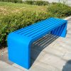 Ghế băng ngoài trời màu xanh dương dài 1m2