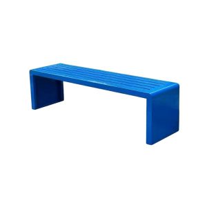 Ghế băng ngoài trời màu xanh dương dài 1m2