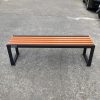 Ghế công viên giả gỗ không tựa dài 2m