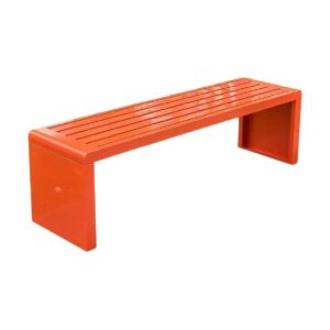 Ghế công viên không tựa màu cam dài 1m5