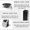 Thùng rác hình chữ Z inox trắng