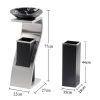 Thùng rác hình chữ Z inox trắng