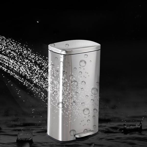 Thùng rác đạp chân 30l chất liệu inox cao cấp chống gỉ sét tốt