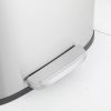 Thùng rác inox vuông đạp chân 30L