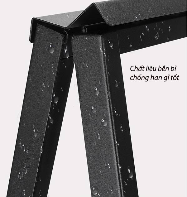 Chất liệu khung thép sơn tĩnh điện chống gỉ sét tốt ở ngoài trời